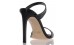 Sante μεταλλικό μαύρο mule πέδιλο με λεπτά λουράκια 23-248 Πέδιλα